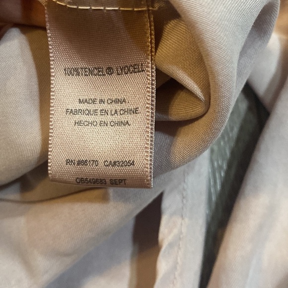 HOLDING HORSES Anthropologie Dimanche Pearl Snap Tunic Top Mauve M - Picture 8 of 8